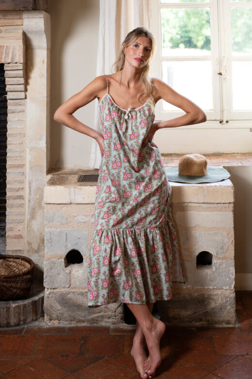 Pyjama en soie élégant pour femme made in France - Lalide à Paris